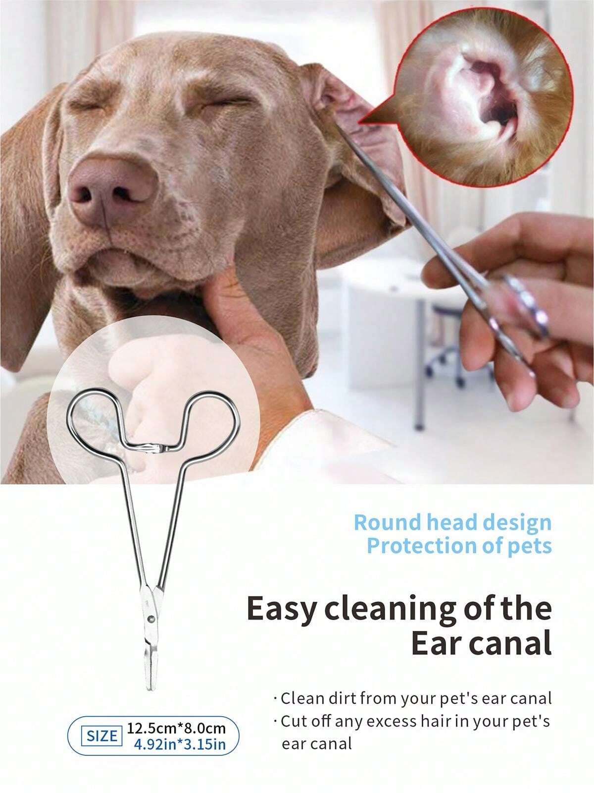 Ear Hair Clippers Or Scissors, And Long Cotton Swab Cleaning Set