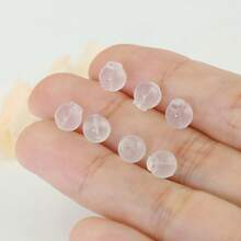 20pcs/50pcs Comfort Impenetrable Soft Earring Backs Earrings Pin Backs, Soft Clear Earring Backs Replacement For DIY Jewelry Accessories - Clear - View 4