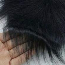 1pc Black Furry Fake Beard, Mustache And Goatee Set For Men, Funny Fabric Beard - Black - View 4