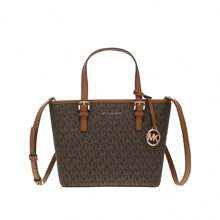 Michael Kors 女士 Jet Set Travel Xs Cryl Conv Tz 手提包单肩包 35T9GTVT0B - 35T9GTVT0B BROWN 棕色/黑色 - 查看 5