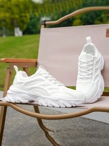 Men's Upper Running Shoes Sneakers Walking Sneakers Fitness Gym Lightweight Casual Shoes