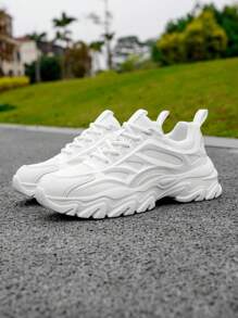 Men's Upper Running Shoes Sneakers Walking Sneakers Fitness Gym Lightweight Casual Shoes