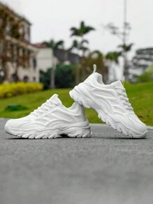 Men's Upper Running Shoes Sneakers Walking Sneakers Fitness Gym Lightweight Casual Shoes