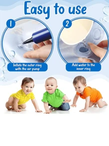 1 pièce Tapis de jeu gonflable en forme de dauphin, tapis d'eau épaissi, tapis de jeu pour bébé, tapis de jeu, tapis de bébé, aire de jeu pour bébé, jouets pour bébé, tapis de sommeil pour bébé