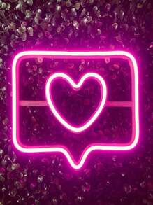 Luminária Parede Balao Coracao Curtida Neon Led Decoração Luz 110v-220v