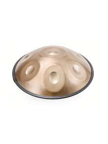 一個 18 吋 440hz 金色 Handpan 鼓 G 大調 9 音符 Handpan 專業調音鋼鼓，適用於初學者和專業人士，打擊樂器 - 18吋金色手碟鼓 - 查看 9