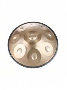 一個 18 吋 440hz 金色 Handpan 鼓 G 大調 9 音符 Handpan 專業調音鋼鼓，適用於初學者和專業人士，打擊樂器 - 18吋金色手碟鼓 - 查看 5