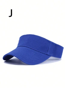 女士棒球帽透氣網眼戶外可調式防曬帽，Y2K風格適用於春秋，旅遊和海灘度假，男士遮陽帽 - 寶藍色 - 查看 12