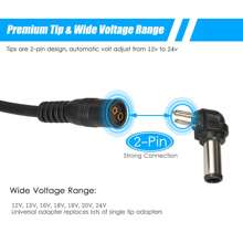 96W Universal Laptop Charger Adapter For Notebook 12-24V Adjustable PowerSupply~