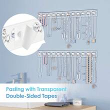 珠寶收納架項鍊手鐲耳環戒指掛壁陳列架更衣室浴室架 - 掛壁式首飾架 - 查看 6