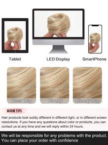 Syntetyczne koki z włosów Chignon kucyk treska Updo pączek doczepy z włosów elastyczna gumka ciemnobrązowy 3 cale dla kobiet