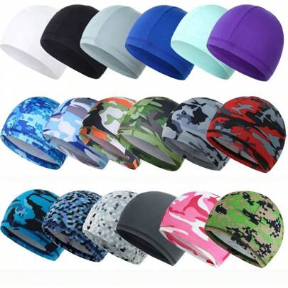 1 Stück Sommer Reit Beaniewollmütze Männer und Frauen Sonnenschutz Sport Outdoor Jogging weiche Mützen Fahrrad Kopfbedeckung Motorrad Liner Hut, idealer Geschenk für Wahl