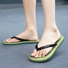 Dép xỏ ngón nhẹ thời trang thoải mái cho nam, thấm mồ hôi, chống trượt, độ đàn hồi cao và mềm mại, hoàn hảo cho mùa hè - màu xanh lá - Xem 3