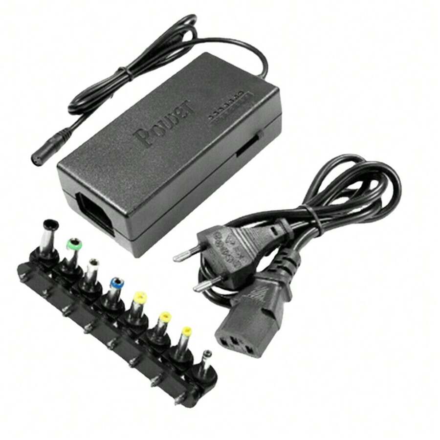 96W Universal Laptop Charger Adapter For Notebook 12-24V Adjustable PowerSupply~