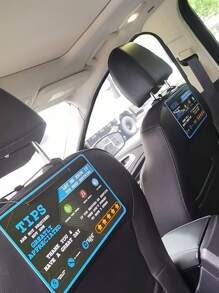 Biển báo 5 sao đánh giá tài xế taxi biển báo đi chung xe được đánh giá cao, dịch vụ tùy chỉnh phụ kiện đánh giá hoàn hảo, 9x6 inch (2 gói) - Nhiều màu - Xem 7