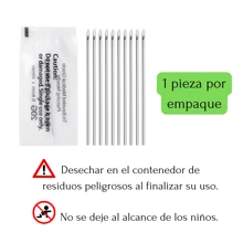 Cánulas para Perforación Agujas Para perforar Piercing 100pz - Plateado - Ver 7