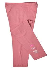 Adidas Originals Girls Legging Set Maroon Crew Neck Fleece Repeat Trefoil - Coral Pink - View 2