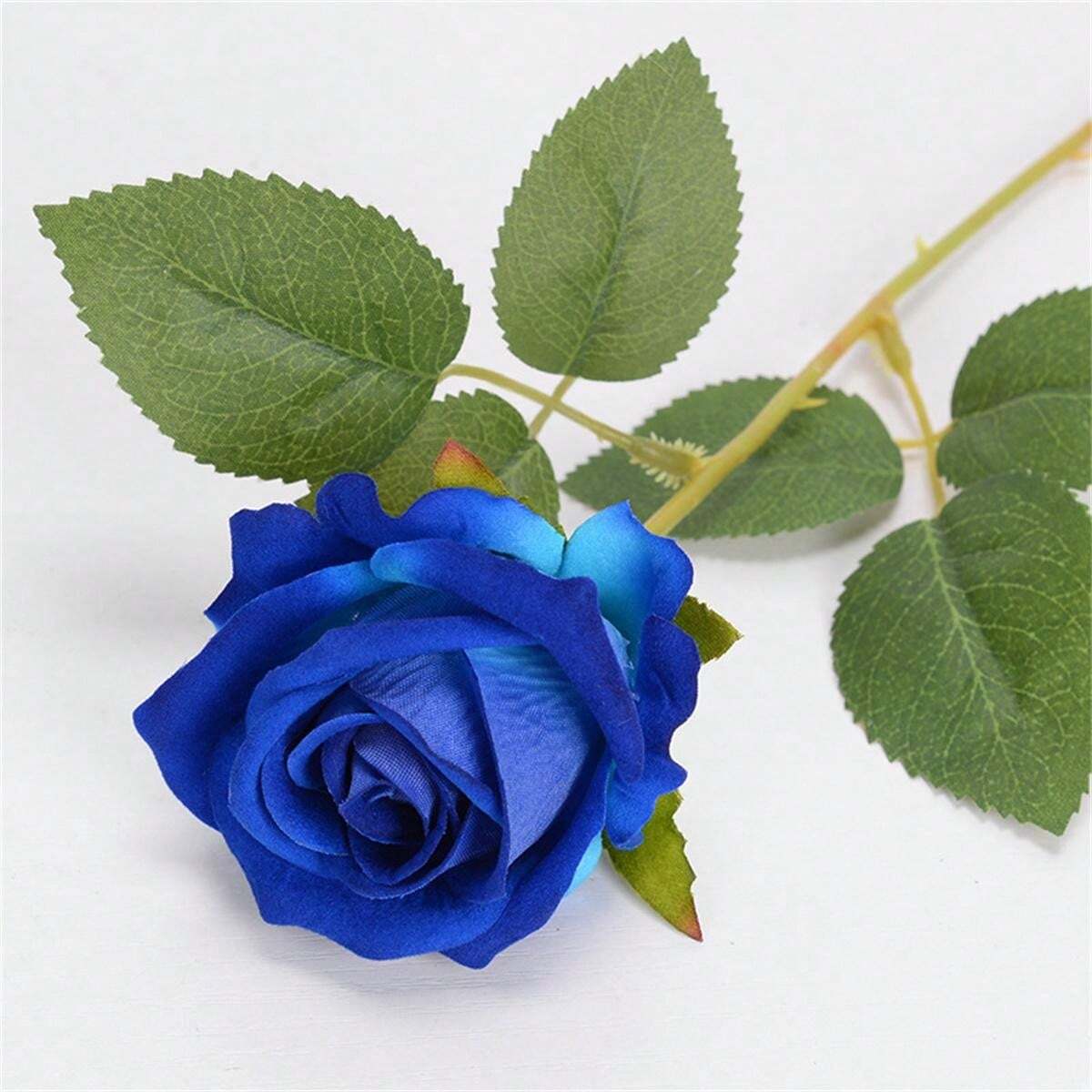 1 Stück Künstliche Rose Blume, Elfenbein weiße Real Touch Rose für ...
