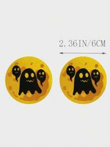 9 Pairs Of Women Disposable Printed Sexy Breathable Invisible Breast Stickers - Yellow - View 5