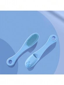 Một bàn chải làm sạch ngón tay bằng silicon, sữa rửa mặt có lông mềm với bàn chải mềm, thích hợp để làm sạch da - Nhiều màu - Xem 7