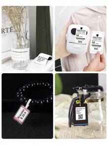 Máy in nhiệt nhãn không mực mini màu xanh đi kèm với một cuộn giấy nhãn khoảng cách màu trắng 40 * 30 mm, Máy tạo nhãn kết nối không dây cầm tay di động Ứng dụng di động được điều chỉnh cho Android và iOS - Màu xanh lam - Xem 9