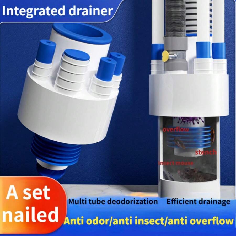 1 Set Kitchen Sewer Pipe, Deodorizer, Sink, Water Purifier, Dishwasher