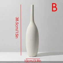 Nordic Modern Minimalist Creative White Ceramic Vase Home Living Room TV Cabinet Decoration Ornaments Office Desk Dining Table Decoration Crafts Gifts Birthday Graduation Home Decor Room Decor Flower Vase Glass Vase