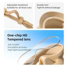 Frameless Anti Fogging Scuba Diving Equipment Frameless Mask Scuba Diving - Blue - View 5