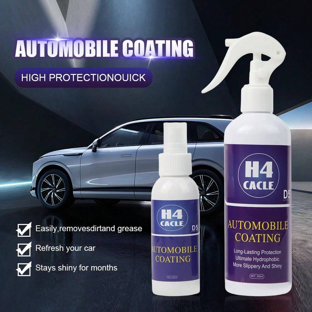 Spray Rivestimento Auto Moonycozy - Lucidante E Protettivo Rapido, 2 Pezzi Da 120 Ml, Con Spugne E Panni