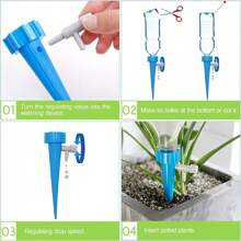 10 Sets, Hose Watering Timer With Shut-Off Valve, Adjustable Water Flow Irrigation Kit, Automatic Drip Irrigation System For Potted Plants