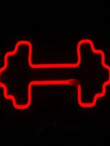 Luminária Parede Haltere Neon Led Decoração Luz 110v-220v