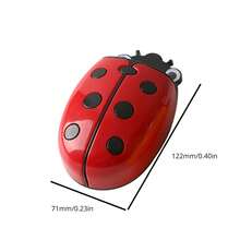 1pc Cute Ladybug Eraser Whiteboard Pen Organizer Save SpaceContainer Holder - Multicolor - View 5