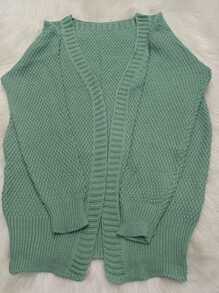 Women Cardigans - Mint Green - View 3