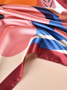 Fashionable Floral Pattern Printed Women Square Scarf For Leisure And Sun Protection Bandana,Hair Band,Head Band Ideal For Dressing Up Your Look Winter Fall