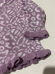 CONJUNTO TRICÔ BEBÊ MENINA - Roxo - Visão 3