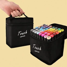 1set Permanent Dual Tip Oil-Based Marker Pens, Ideal For Boys And Girls Painting, Drawing, Diy And Creative, The Best Gift For Back-To-School Time Office, School, Drawing,Student,Markers,Stationery,Boys,Girls,School Supplies School Supplies,Back To School