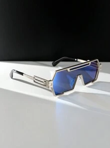 1 cặp kính thời trang gọng kim loại liền khối dành cho nam, kiểu dáng thể thao Mỹ, hoàn hảo cho các hoạt động ngoài trời, đường phố, v.v. - Phụ kiện kính râm phong cách đường phố, phụ kiện đi biển, kính râm mang đến vẻ ngoài phong cách đường phố và phù hợp với áo len, áo khoác, áo nỉ, áo hoodie, quần da và quần cargo cho kỳ nghỉ hè ở bãi biển, hoạt động ngoài trời, du lịch. - Nhiều màu - Xem 3