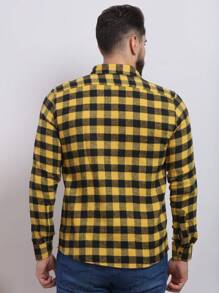 Men Shirts - 黃色 - 查看 3