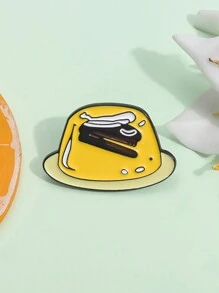 QIHOO 1入個性化創意不鏽鋼黃色果凍胸針 - 彩色 - 查看 5