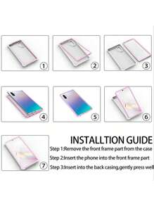 适用于三星 Galaxy S21 S22 S23 S24 S25 Plus Ultra A14 A34 A54 A15 A35 A55 5G 的重型防震透明 TPU 手机壳,防水防摔防刮,国际版,非国内版 - 紫色 - 查看 8