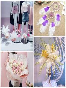 10Pcs/Lot 15.20cm-6-8inch Colored Artificial Ostrich Feathers For Crafts Wedding Decoration Handicraft Accessories Table Centerpieces Carnival Plumas Decor