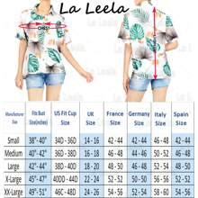 LA LEELA Vacay Solid Shirts Womens Casual Summer Beach Blouse Shirt Luau Party Leopard Print Blouses Short Sleeve Vacy Collared Vacation Dress Button Up Shirts T Shirt For Women