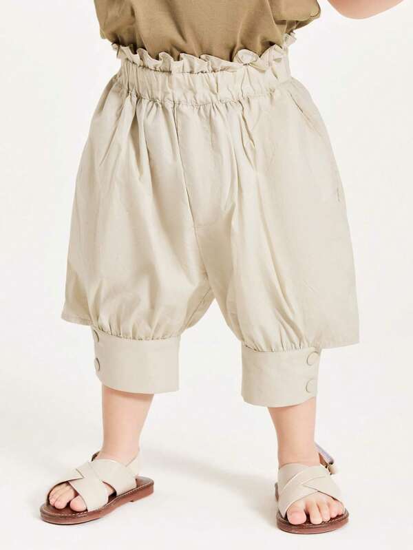 mini bala Young Girl Soft And Comfortable Seven-Point Pants