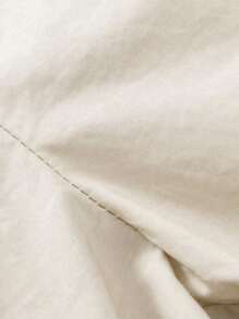 mini bala Young Girl Soft And Comfortable Seven-Point Pants - Khaki - View 7