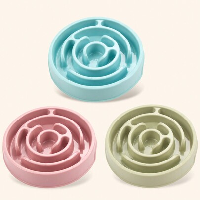 1pc Slow Feeding Pet Bowl, PP Material Anti-Choking Dog Bowl With Anti-Slip Function, Suitable For Dogs