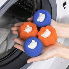 Reusable Washing Machine Floating Fluff Filter Bag Laundry Ball For Clothes And Pet Hair Cleaning Tool, Cat Hair Catcher - 3 Filter Bags + 4 Sponge Laundry Balls - View 9