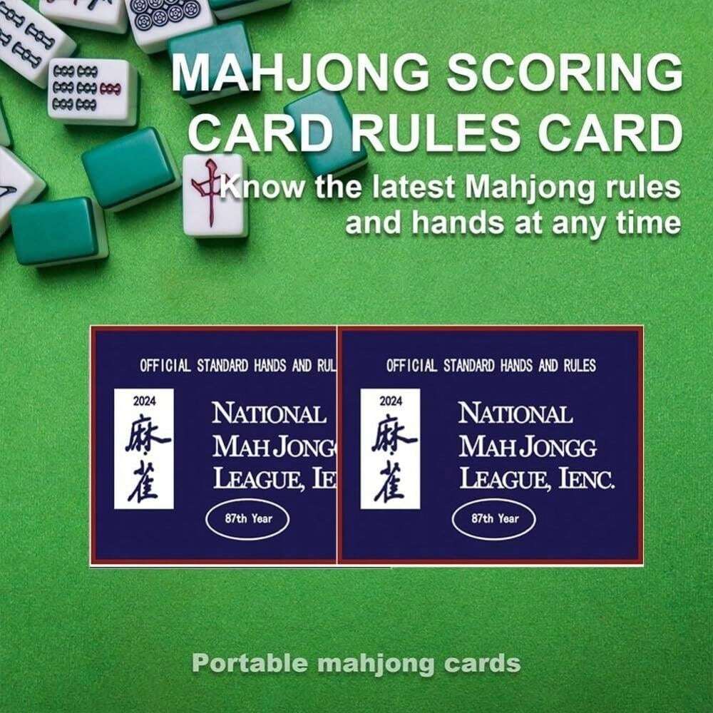 Mahjong League 2024 Large Size Cards, National 2024 Small Majang Cards
