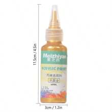 1 pieza Pintura acrílica metálica de 60ML/2fl Oz, para pintura DIY, manualidades en madera, vidrio, porcelana, no se desvanece, suministros de arte para artistas y adultos Vuelta a la escuela, Día de la Madre, regalo para mamá