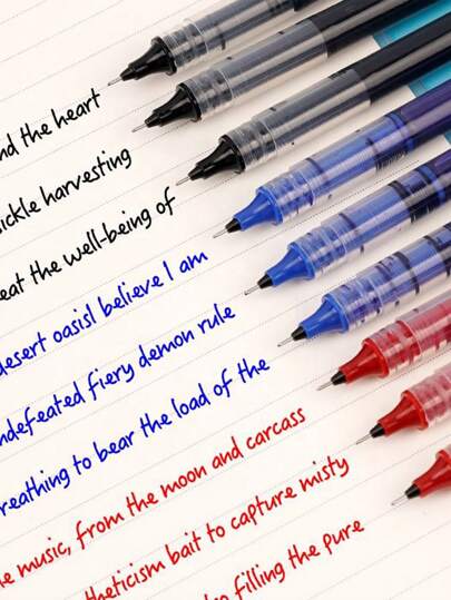 1 peça/3 peças/6 peças Canetas-Gel Líquidas de Secagem Rápida de 0,5mm para Uso em Escritório e Escola [3 Cores Opcionais]