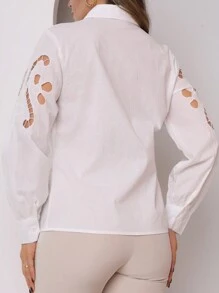 Women Blouses - trắng - Xem 4